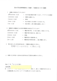 アンケート